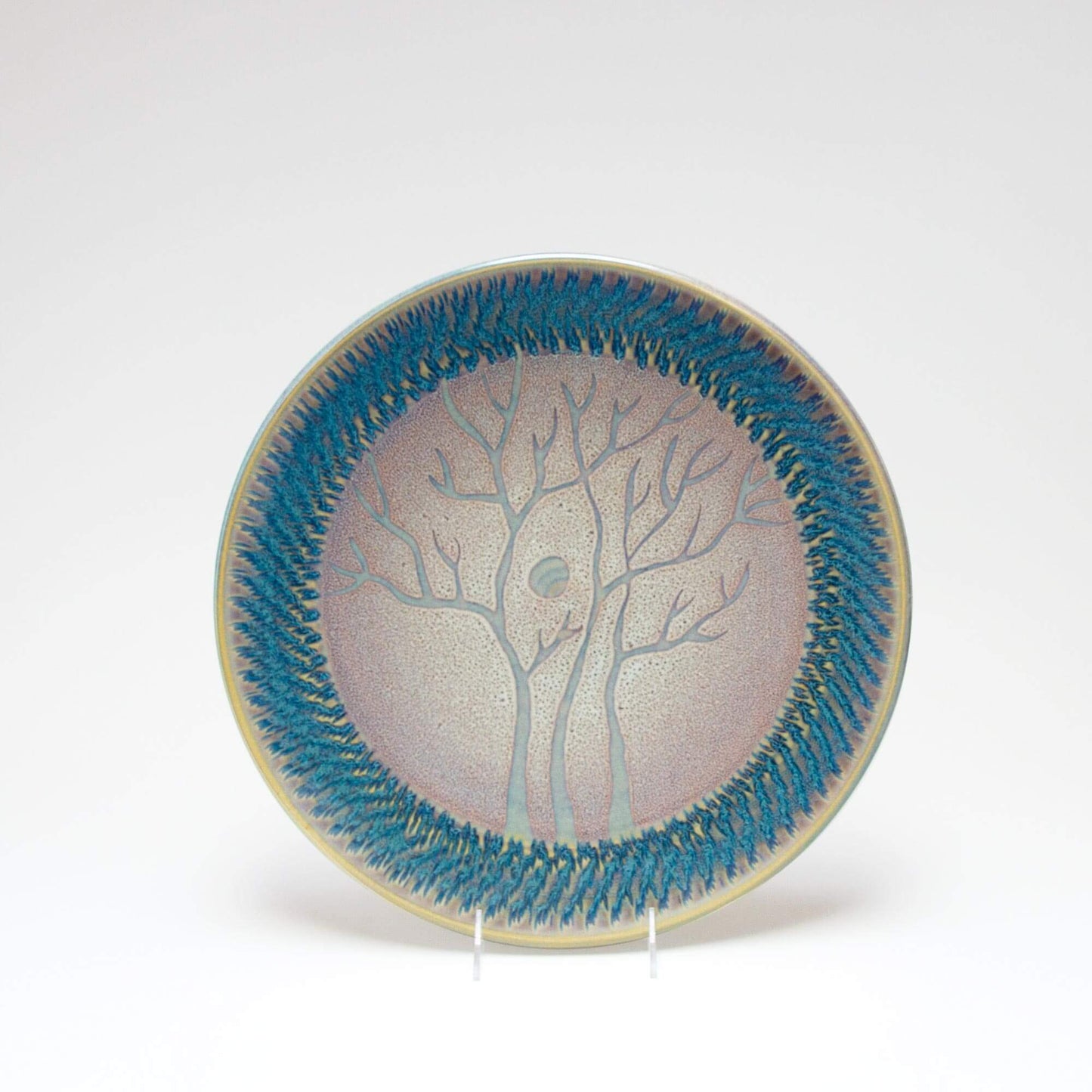 Handmade Pottery 15" Rimless Platter made by Carroccia Tony in Italy