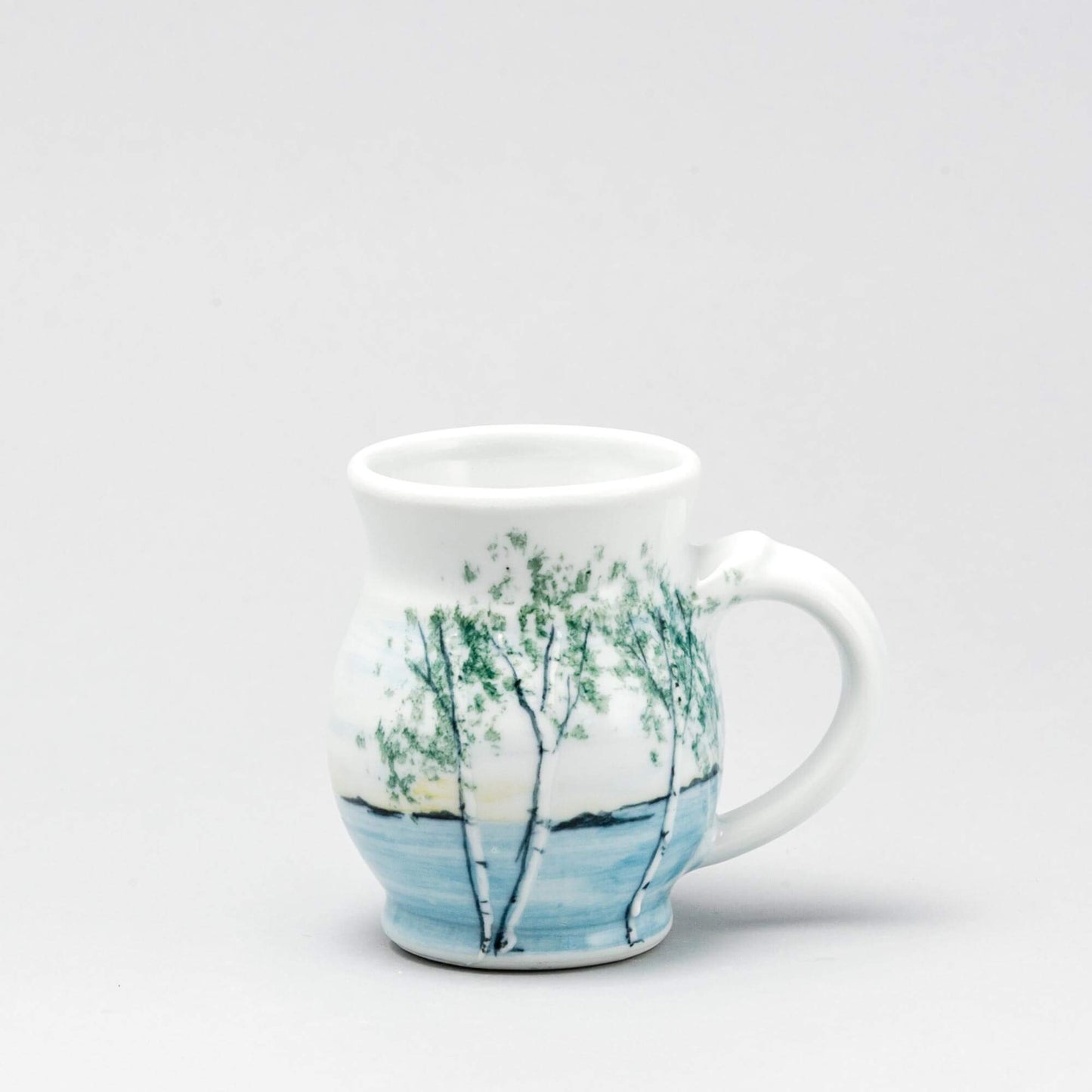 Handmade Pottery Curvy Mug made by Carroccia Tony in Italy