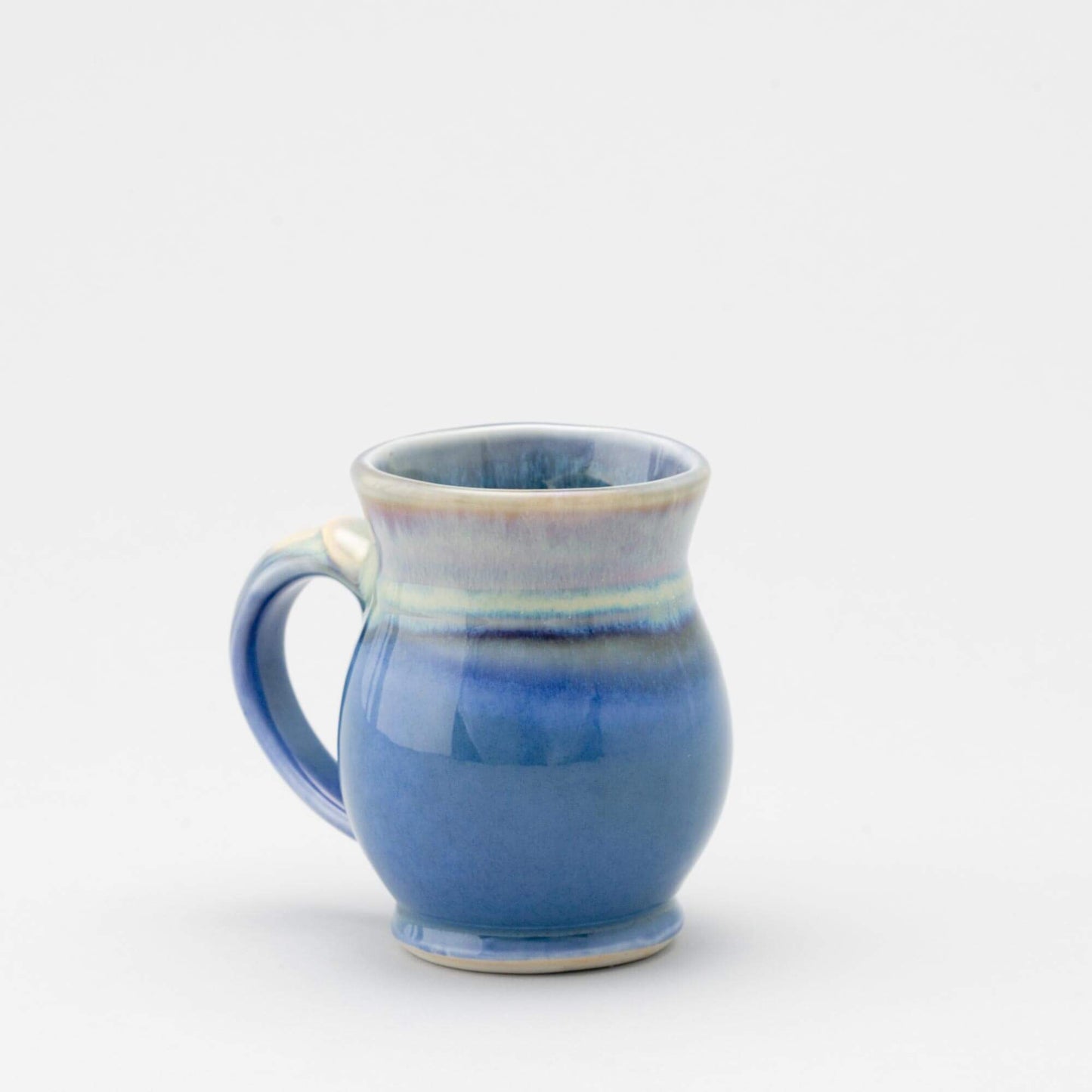 Handmade Pottery Curvy Mug made by Carroccia Tony in Italy Blue Oribe