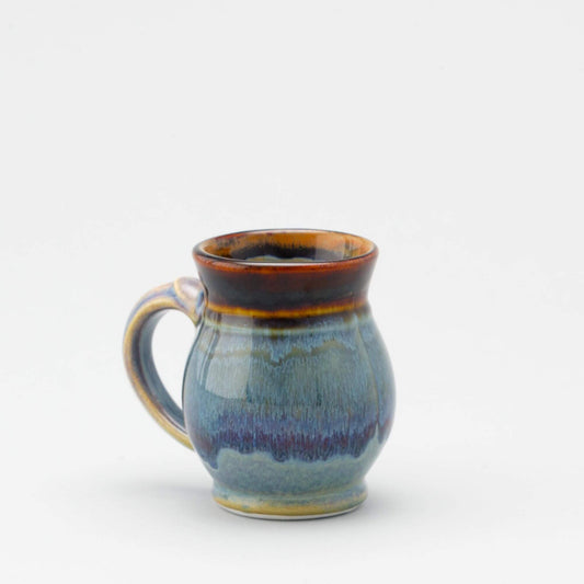 Handmade Pottery Curvy Mug made by Carroccia Tony  in Italy Purple Hamada