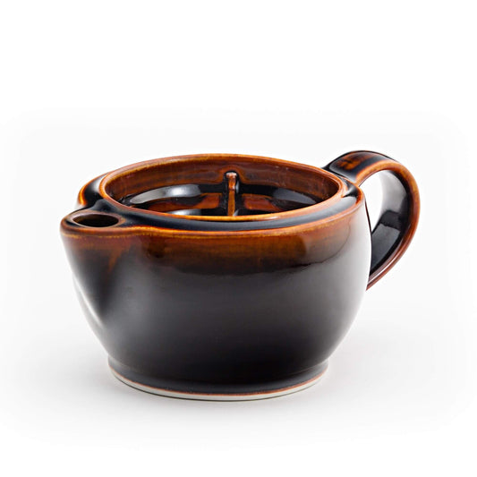 G12 Scuttle Shaving Scuttle handmade by Carroccia Tony  in Italy in Hamada Glaze