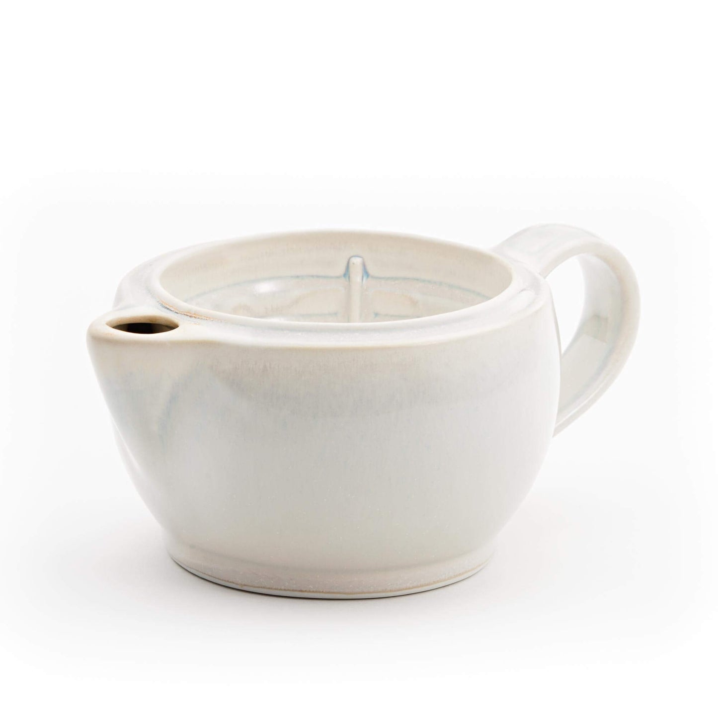 G12 Scuttle Shaving Scuttle handmade by Olyssia Designs LLC in US in Opal Glaze