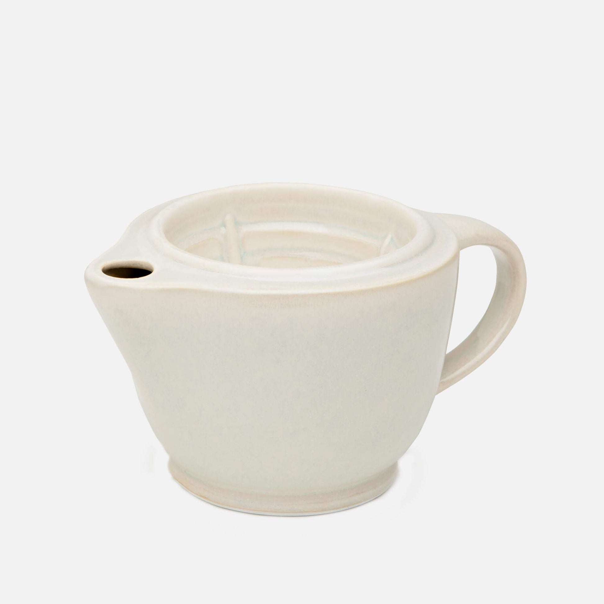 G20 Shaving Scuttle Handmade by Carroccia Tony  in Georgetown Maine in Ivory Glaze