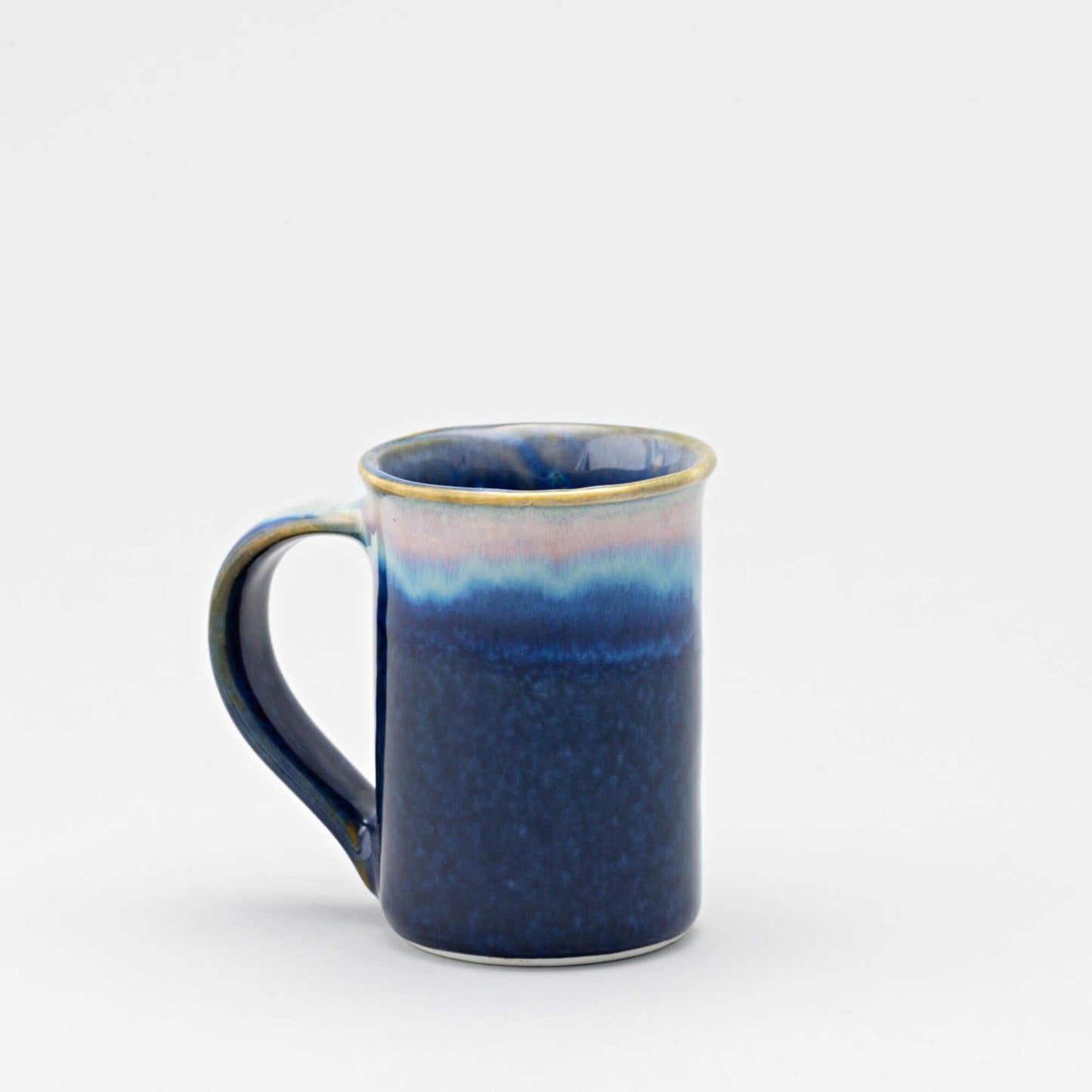 Handmade Pottery Large Mug made by Carroccia Tony in Italy Cobalt