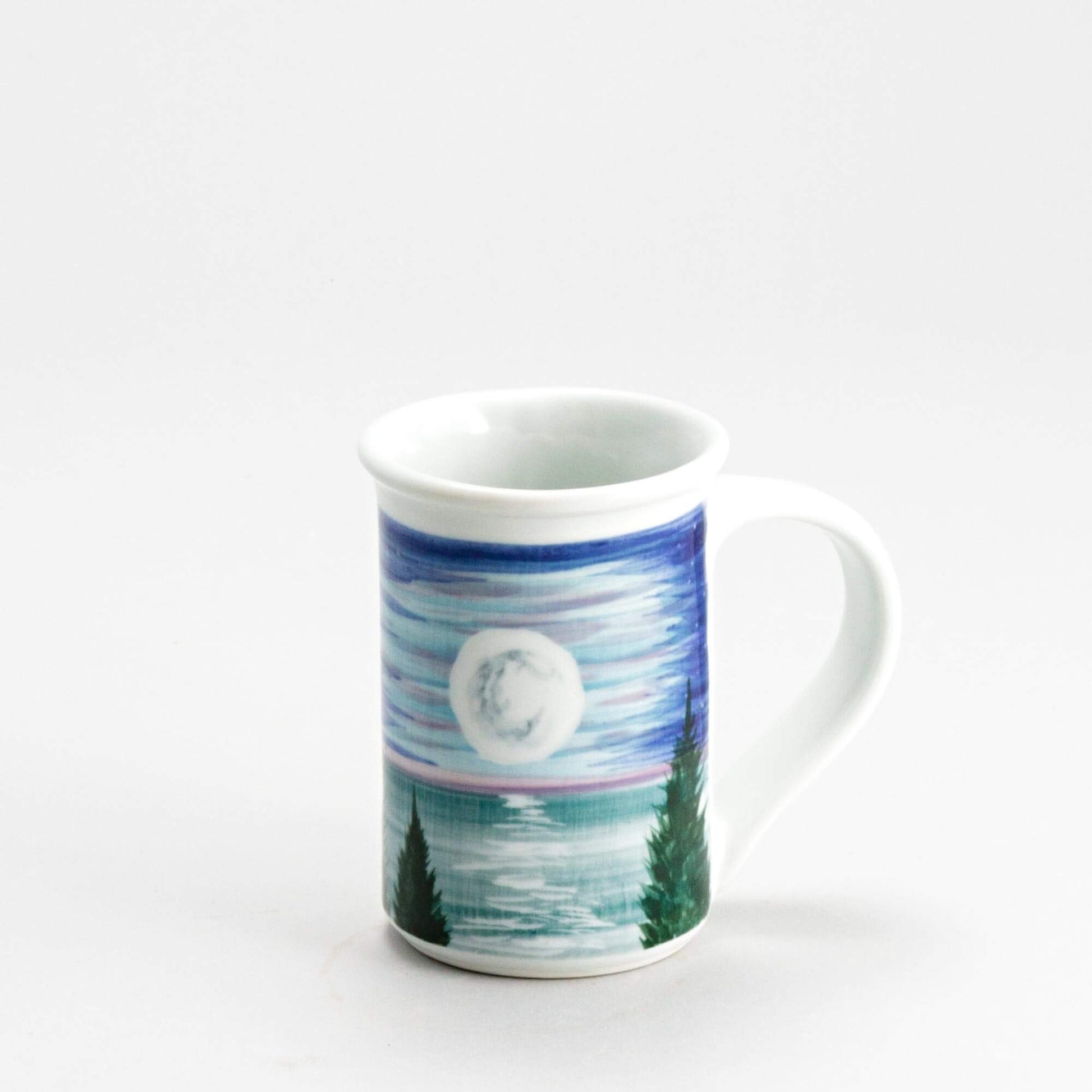 Handmade Pottery Large Mug made by Carroccia Tony in Italy Moon
