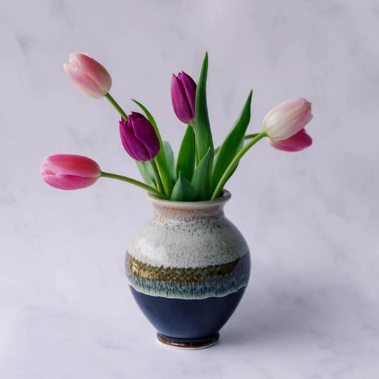 Small Thrown Vase, Chattered Hamada Nuka
