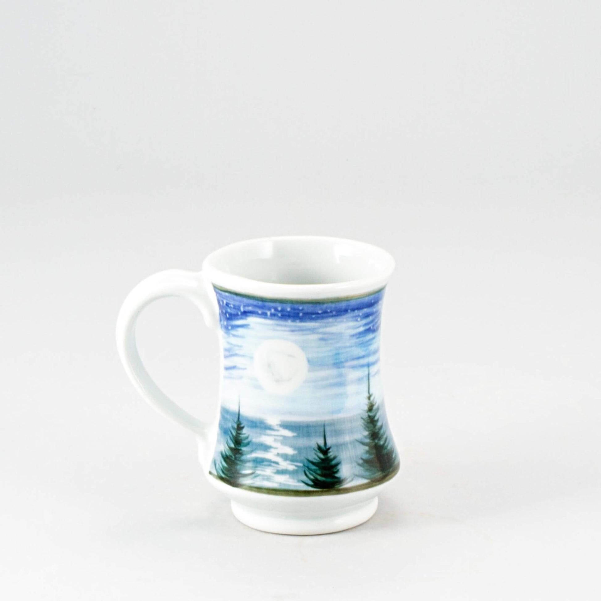 Handmade Pottery Pedestal Mug made by Carroccia Tony  in Italy Moon