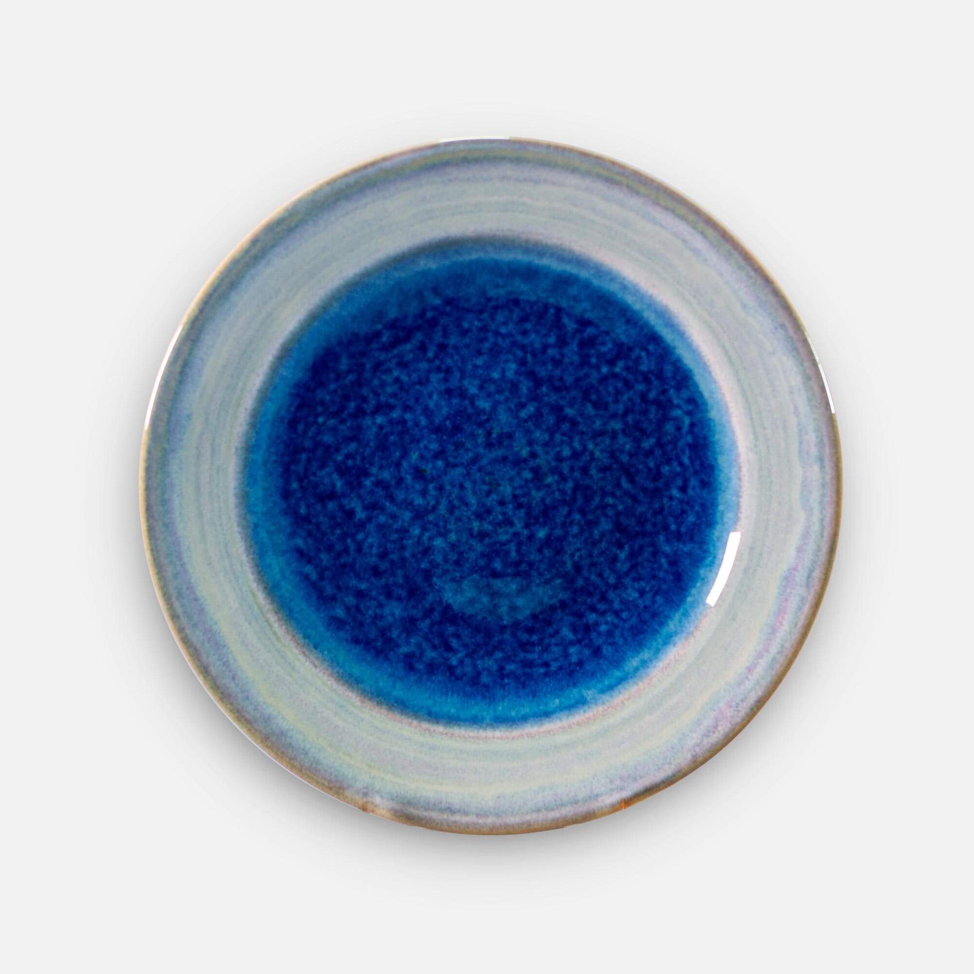 Handmade Pottery Classic Dinner Plate in Cobalt pattern made by Carroccia Tony in Italy