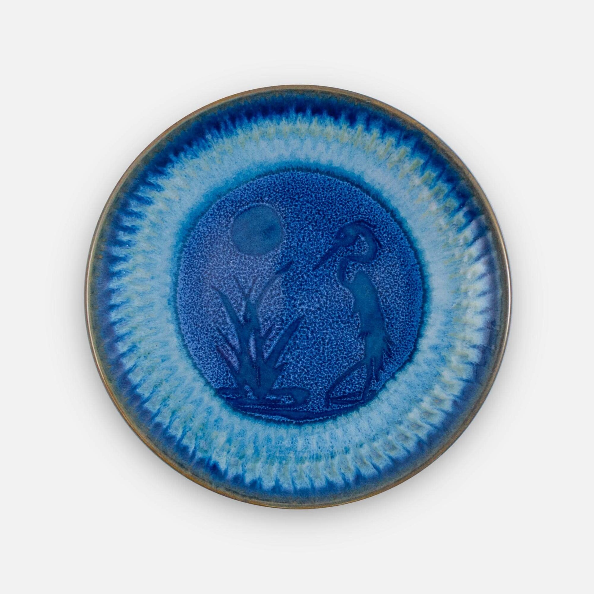 Handmade Pottery Rimless Dessert Plate made by Carroccia Tony  in Italy