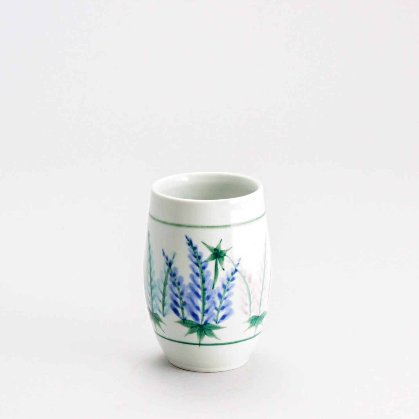 Handmade Pottery Stemless Wine Tumbler made by Carroccia Tony in Italy Lupine