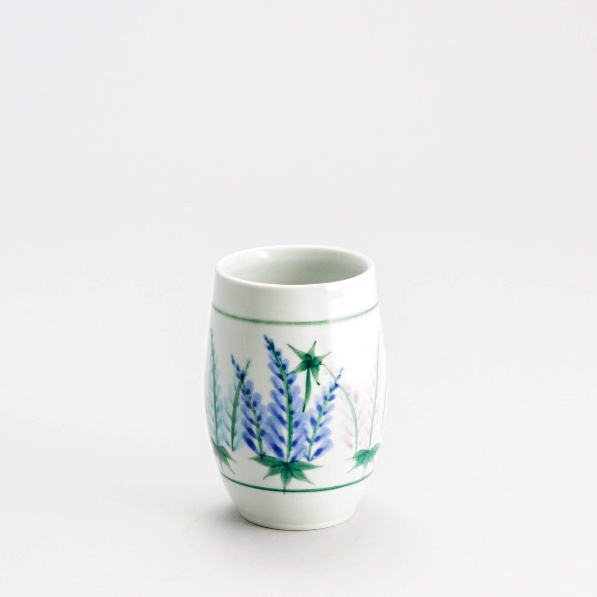 Handmade Pottery Stemless Wine Tumbler made by Carroccia Tony  in Italy Lupine