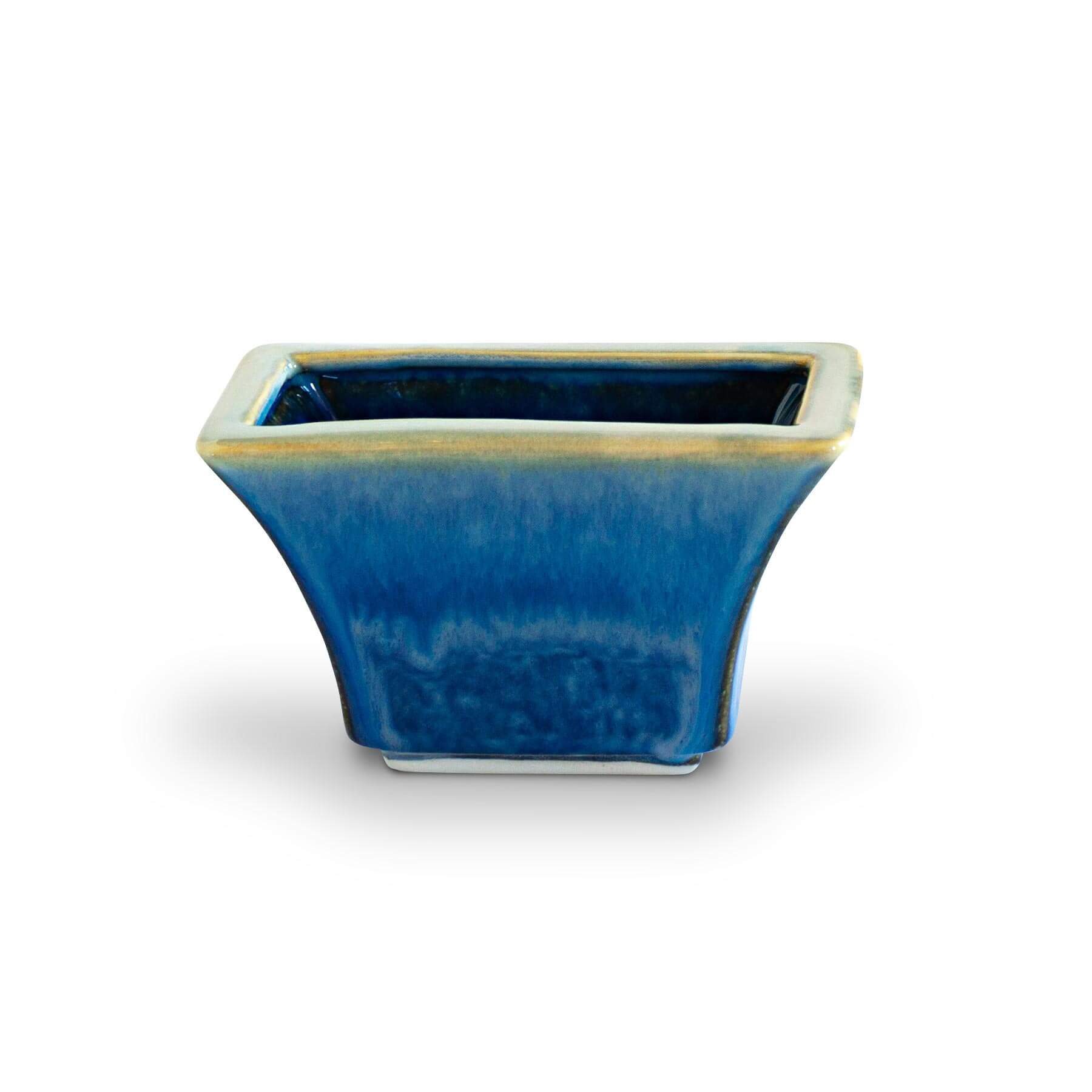 Handmade Pottery Windowsill Planter in Cobalt pattern made by Carroccia Tony  in Italy