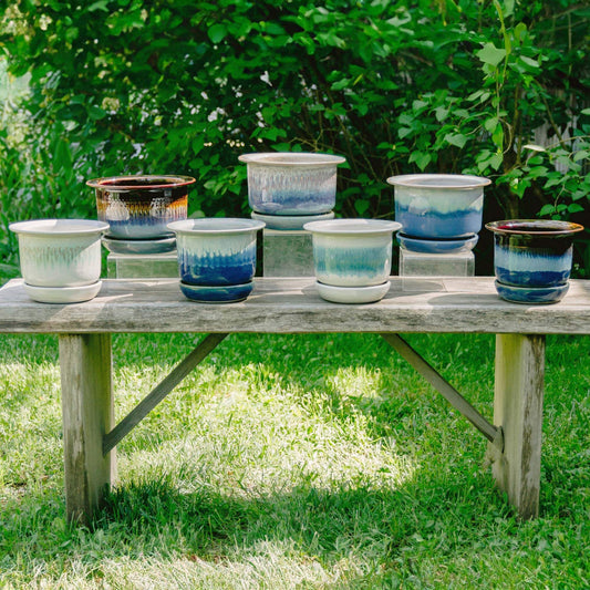 Handmade Pottery Ring Planters made by Carroccia Tony  in Italy