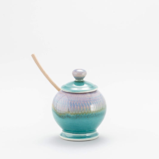 Pottery Sugar Jar handmade by Carroccia Tony in Italy 